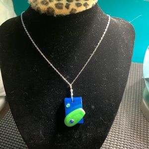 Handcrafted resin necklace